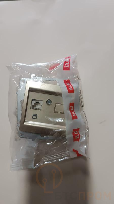 Розетка компьютерная Zena кат.6 + гнездо механизм титаниум ABB 609-011400-247 фото в каталоге от BTSprom.by  Розетка компьютерная Zena кат.6 + гнездо механизм титаниум ABB 609-011400-247 фото в каталоге от BTSprom.by
