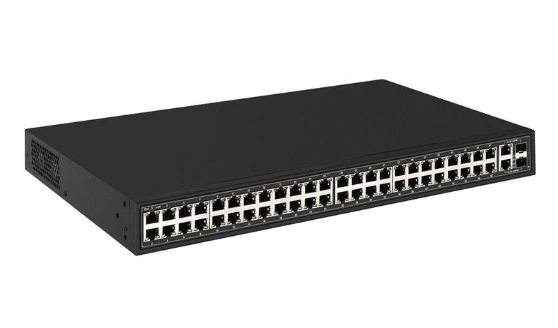 коммутатор poe sw-64822(700вт) fast ethernet на 48хrj45 + 2хge combo uplink портов osnovo 13265 от BTSprom.by