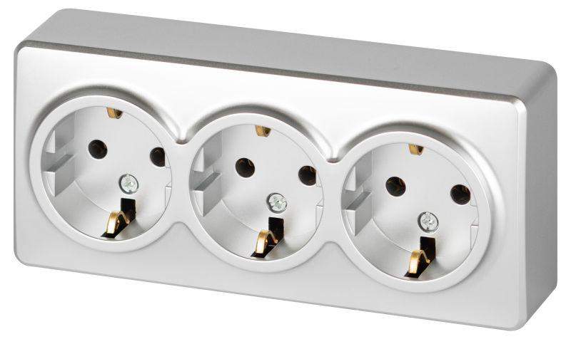 розетка 3-м оп эксперт 11-2208-03 16а ip20 250в 3х2p+e schuko с заземл. алюм. эра б0063010 от BTSprom.by