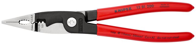 клещи электромонтажные 6-в-1 l-200мм knipex kn-1381200sb от BTSprom.by