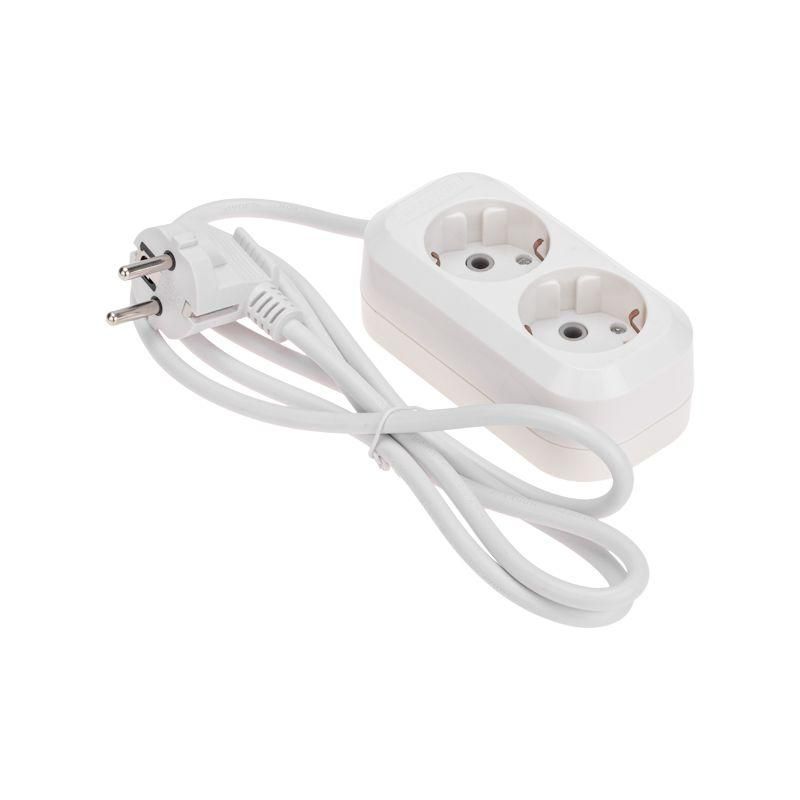 удлинитель 2х1.5м с заземл. 3х0.75 бел. proconnect 13-4202 от BTSprom.by
