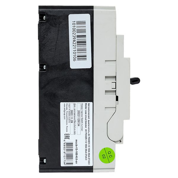  Выключатель автоматический 3п 100А 50кА AV POWER-1/3 ETU6.0 AVERES EKF mccb-13-100-6.0-av фото в каталоге от BTSprom.by