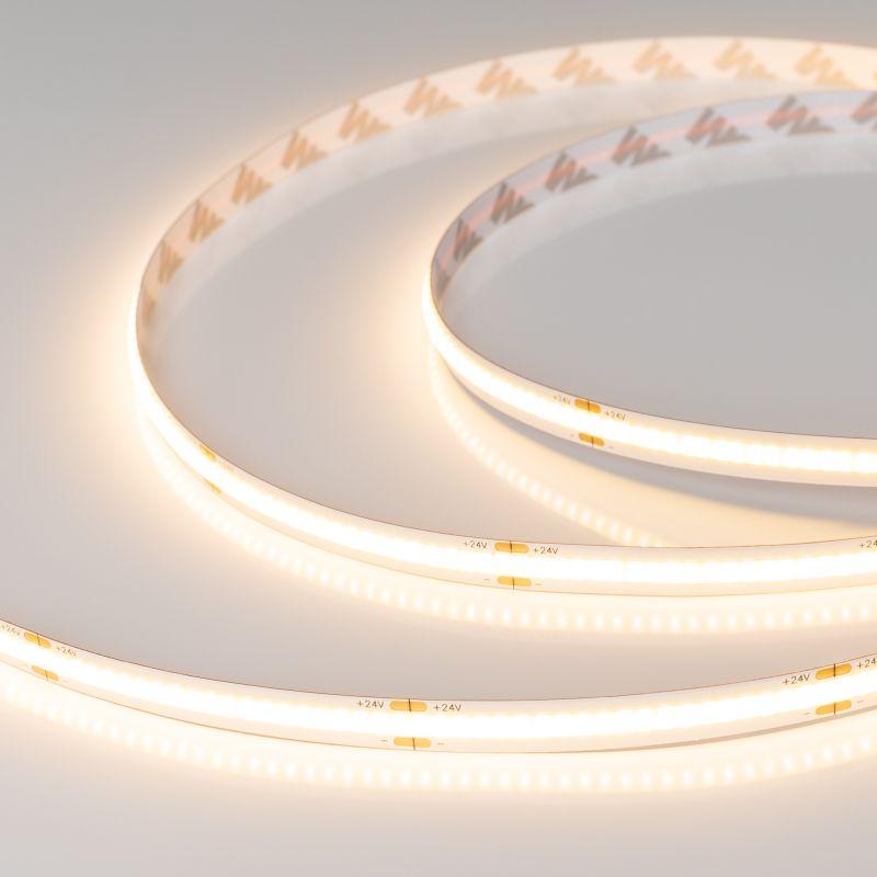 лента светодиодная cob-x378-8mm 24v warm 3000к 11вт/м ip20 (уп.5м) arlight 031883(3) от BTSprom.by
