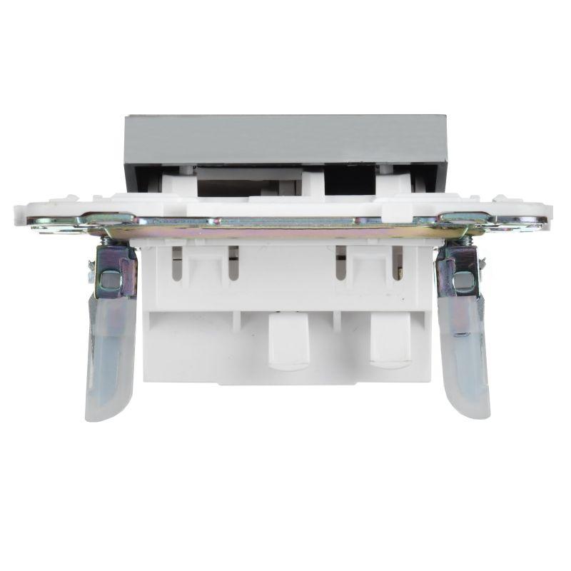  Выключатель перекрестный 1-кл. SKANDY 10А SK-V03N никель IEK SK-V13-0-10-K50 фото в каталоге от BTSprom.by