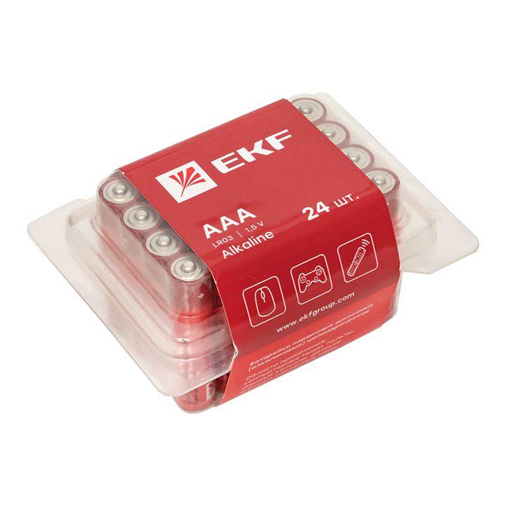 элемент питания алкалиновый aaa/lr03 пластик. бокс (уп.24шт) ekf lr03-box24 от BTSprom.by