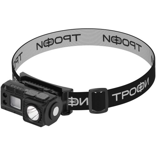 фонарь светодиодный налобный ga-102 аккумуляторный 3вт сенсорное управление магнит клипса 5 режимов трофи б0069569 от BTSprom.by