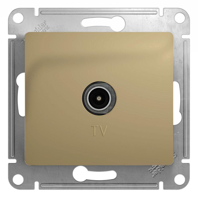 розетка телевизионная tv glossa коннектор механизм титан se gsl000493 от BTSprom.by