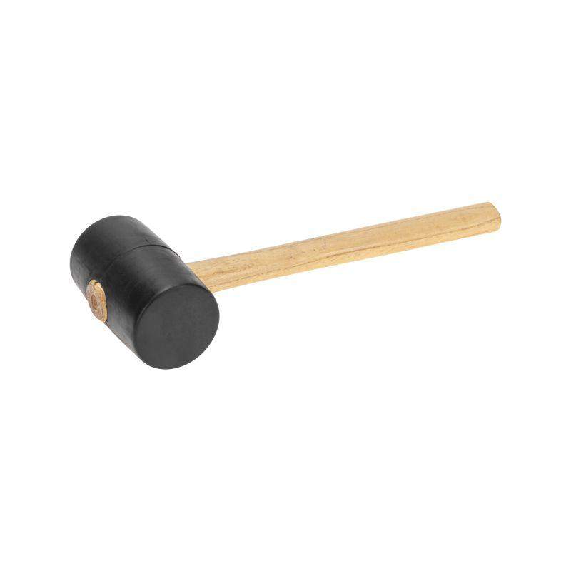 киянка резиновая 680г черн. резина деревянная рукоятка kranz kr-12-8144 от BTSprom.by