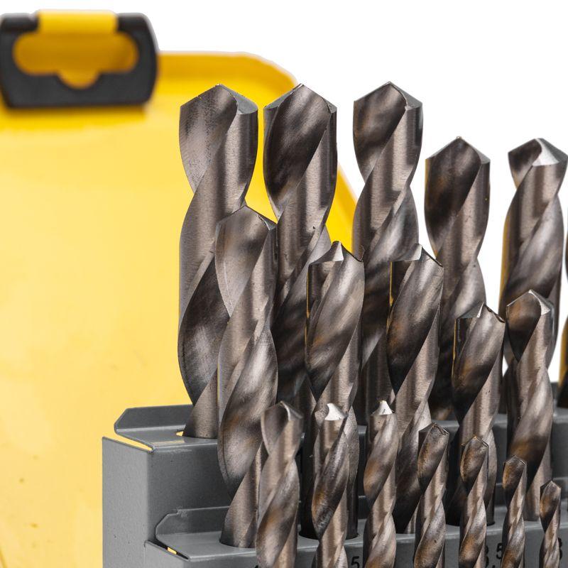  Набор сверл по металлу 1-13мм (через 0.5мм) HSS цилиндрический хвостовик метал. кейс 25шт Kranz KR-91-0637 фото в каталоге от BTSprom.by