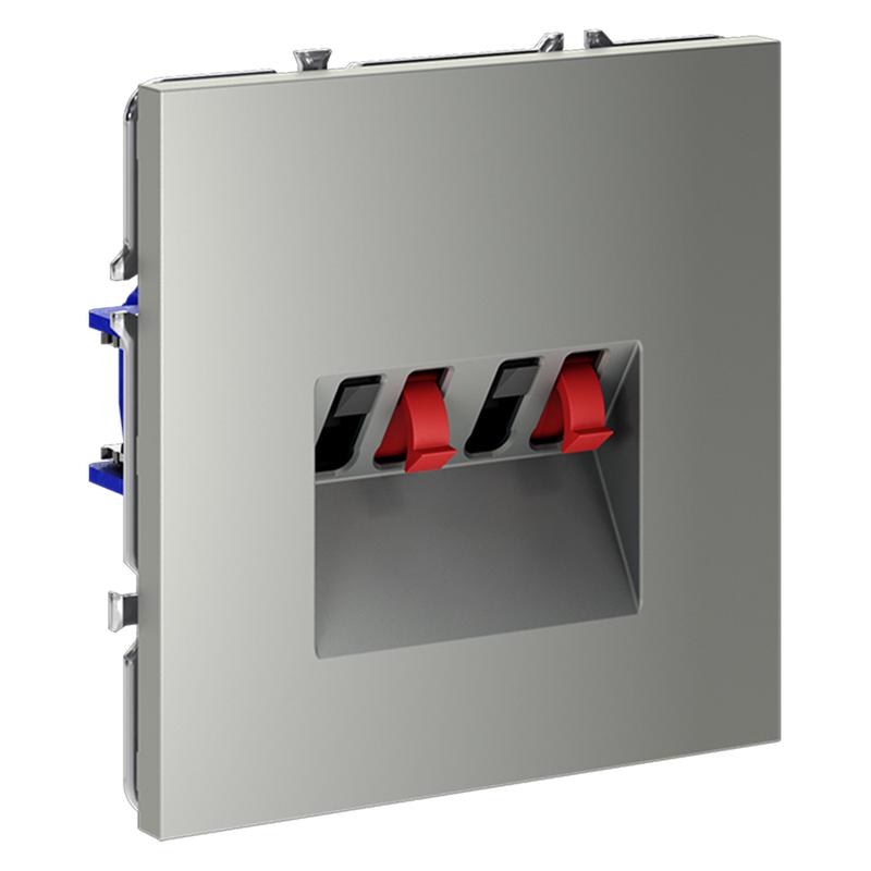  Розетка акустическая 4-м СП S70 механизм сталь Voltum VLS060305 фото в каталоге от BTSprom.by