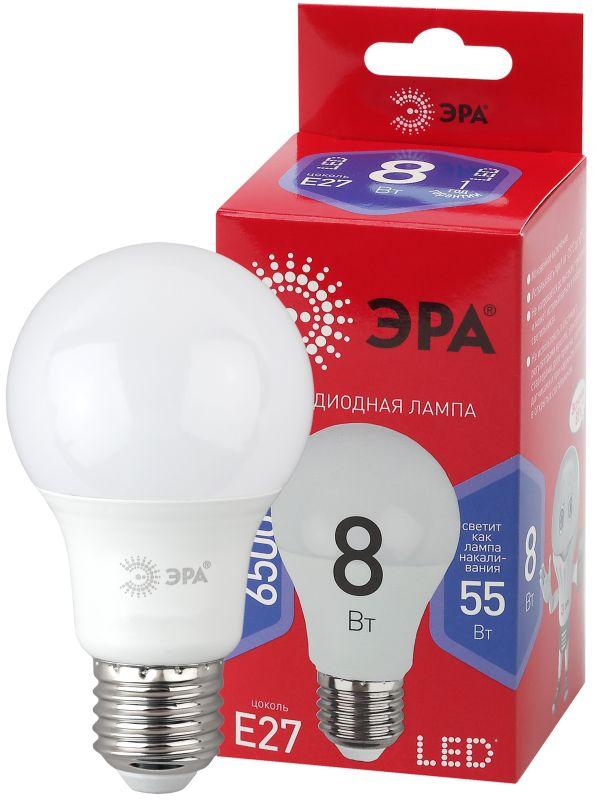 лампа светодиодная red line led a60-8w-865-e27 r 8вт a60 груша 6500к холод. бел. e27 эра б0045323 от BTSprom.by