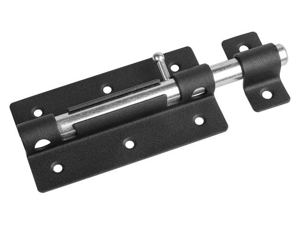 задвижка дверная 120 мм зд-09, черная starfix smp-63064-1 от BTSprom.by