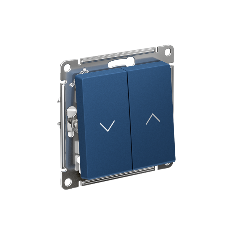 выключатель для жалюзи 2-кл. atlasdesign 10а механизм аквамарин se atn001119 от BTSprom.by