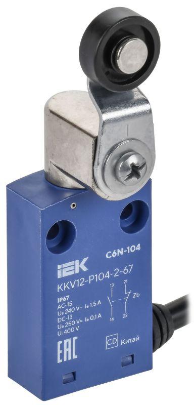 выключатель концевой c6n-104 ip67 рычаг с роликом iek kkv12-p104-2-67 от BTSprom.by