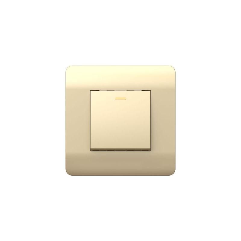 выключатель 1-кл. new3-e 10а с подсветкой шампань chint 431392 от BTSprom.by