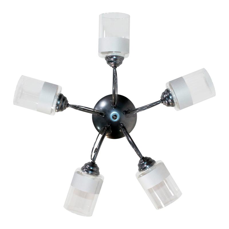  Светильник "Мия" 151 (Плафон 8387) НСБ 01-5х60-131 Е27 ИУ хром Элетех 1005404482 фото в каталоге от BTSprom.by