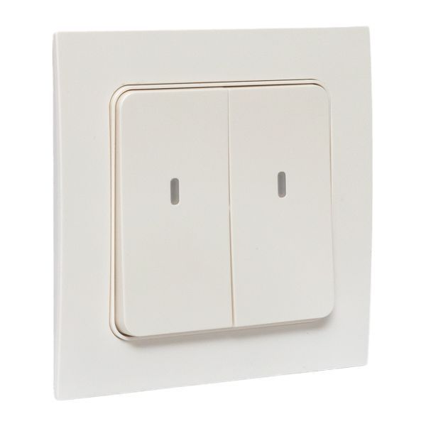  Выключатель 2-кл. Стокгольм Умный беспроводной бел. Zigbee Сonnect EKF RCV-ST2-WS-ZB фото в каталоге от BTSprom.by