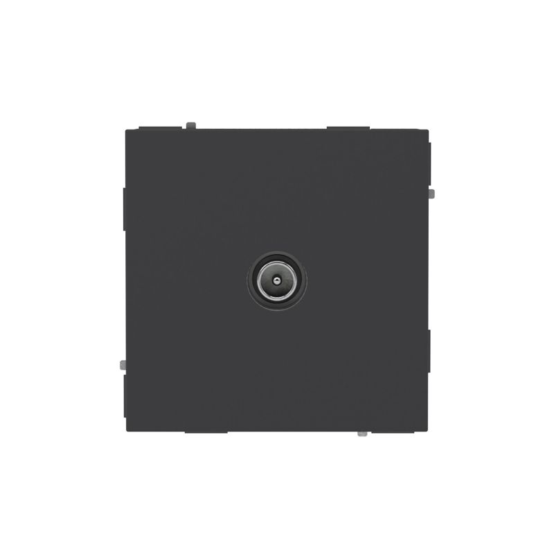 розетка телевизионная проходная tv kant черн. уголь dkc 7012513 от BTSprom.by