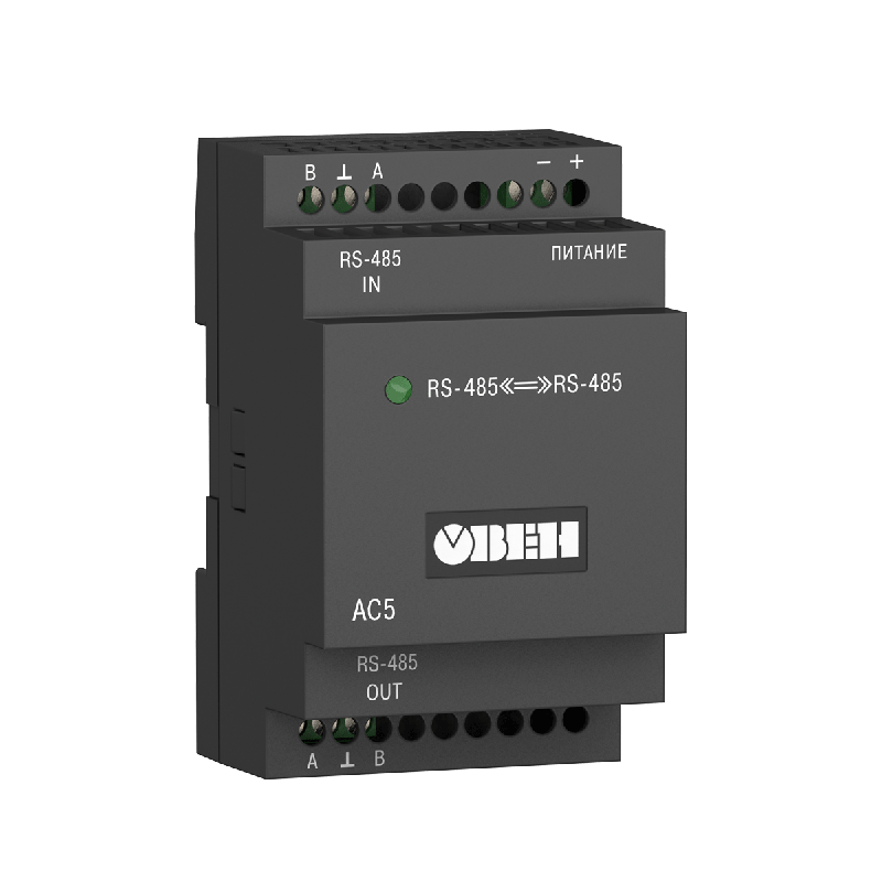 повторитель сигналов интерфейса rs-485 ас5 овен 30626 от BTSprom.by