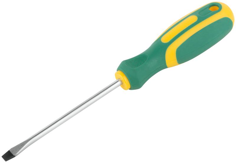  Отвертка "Контур" CrV сталь прорезиненная ручка 5х100мм SL FIT 55202 фото в каталоге от BTSprom.by