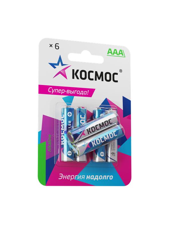 элемент питания алкалиновый aaa/lr03 bp-6 (блист.6шт) космос koclr03bl6 от BTSprom.by