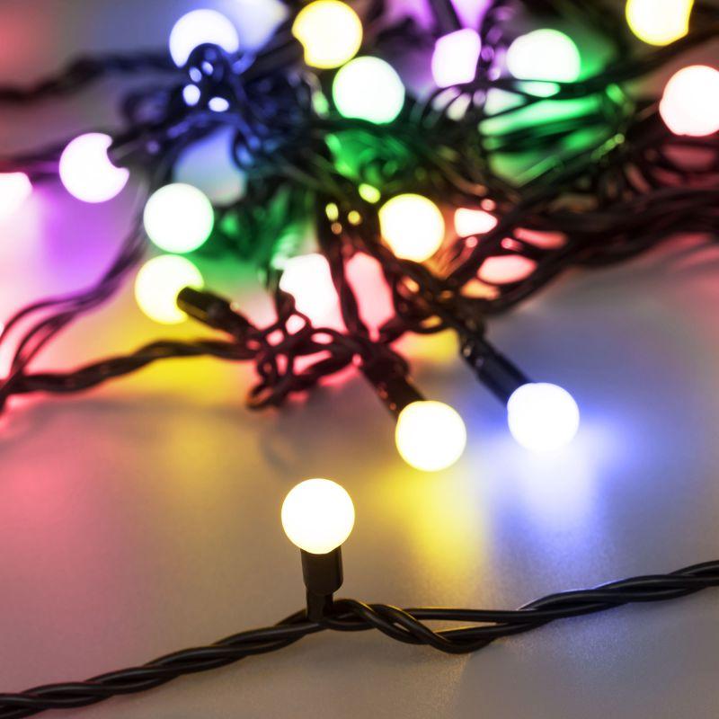 гирлянда светодиодная ard-ball-classic-d13-5000-black-50led rgb (230в 3.5вт) (ip65) ardecoled 025567 от BTSprom.by