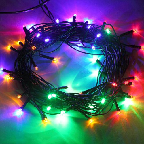  Гирлянда светодиодная "Нить" 5м 8 режимов зел. пр. 220В IP20 мультиколор ЭРА Б0041892 фото в каталоге от BTSprom.by