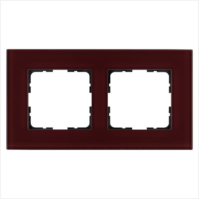 рамка 2-м g-glass стекло гранат. jasmartg1002gh от BTSprom.by