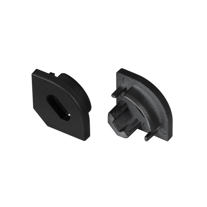 заглушка sl-kant-h10 black с отверстием пластик (комплект) arlight 049410 от BTSprom.by