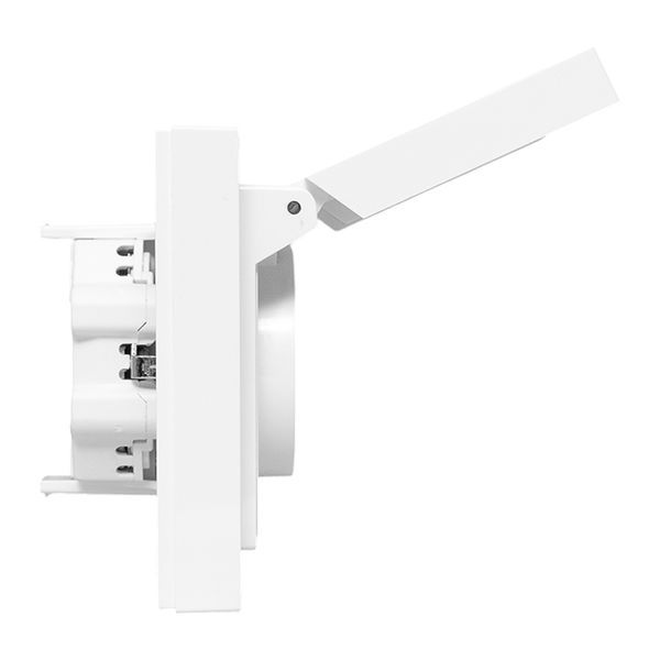  Розетка 2-м СП Эпика 16А IP44 с заземл. защ. шторки с рамкой с крышками механизм бел. EKF UP1-SOW-211-44 фото в каталоге от BTSprom.by