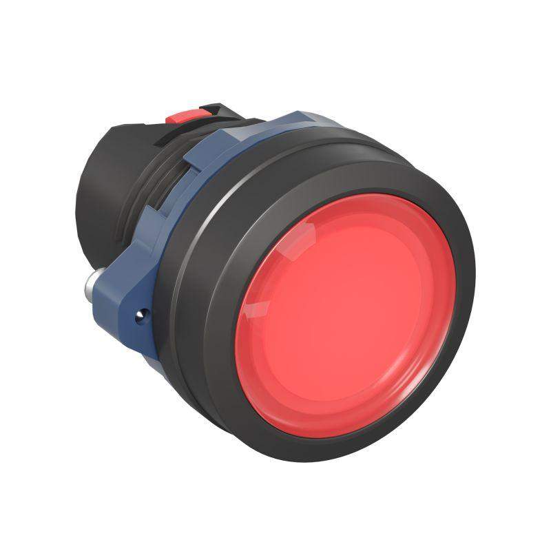 головка кнопки плоская прозрачная с фиксацией красн. dkc m22p-fllrp от BTSprom.by