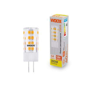 лампа светодиодная 5вт 3000к g4 wolta wstd-jc-220v5w3kg4-c от BTSprom.by