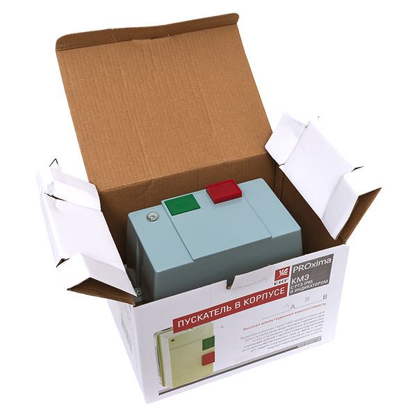  Пускатель магнитный КМЭ 25А 230В с РТЭ и индикатором PROxima в корп. IP65 EKF ctrp-r-25-230v-led фото в каталоге от BTSprom.by