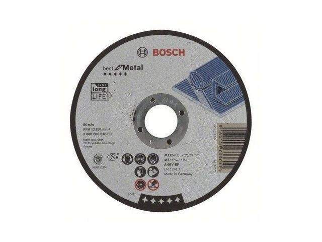 круг отрезной 125х1.5x22.2 мм для металла best bosch ( прямой) от BTSprom.by