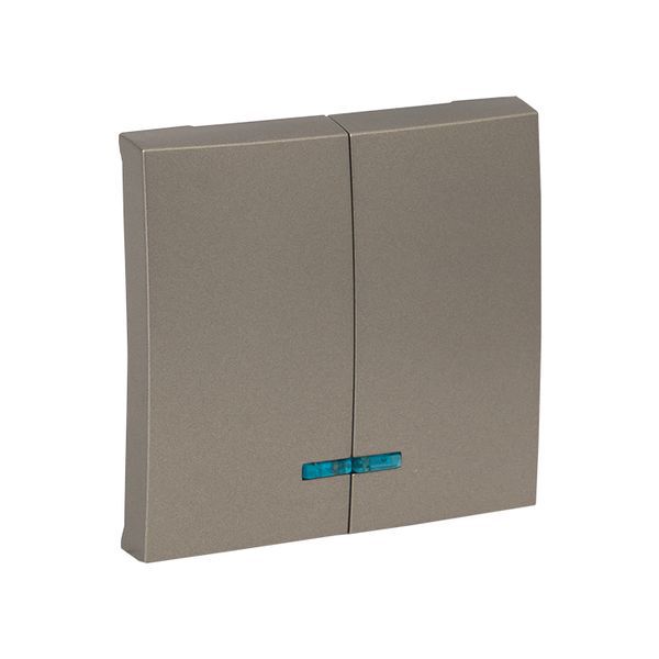  Панель лицевая Валенсия для выключателя 2-кл. с индикатором 10А кашемир PROxima EKF ESV10-L-123-40 фото в каталоге от BTSprom.by