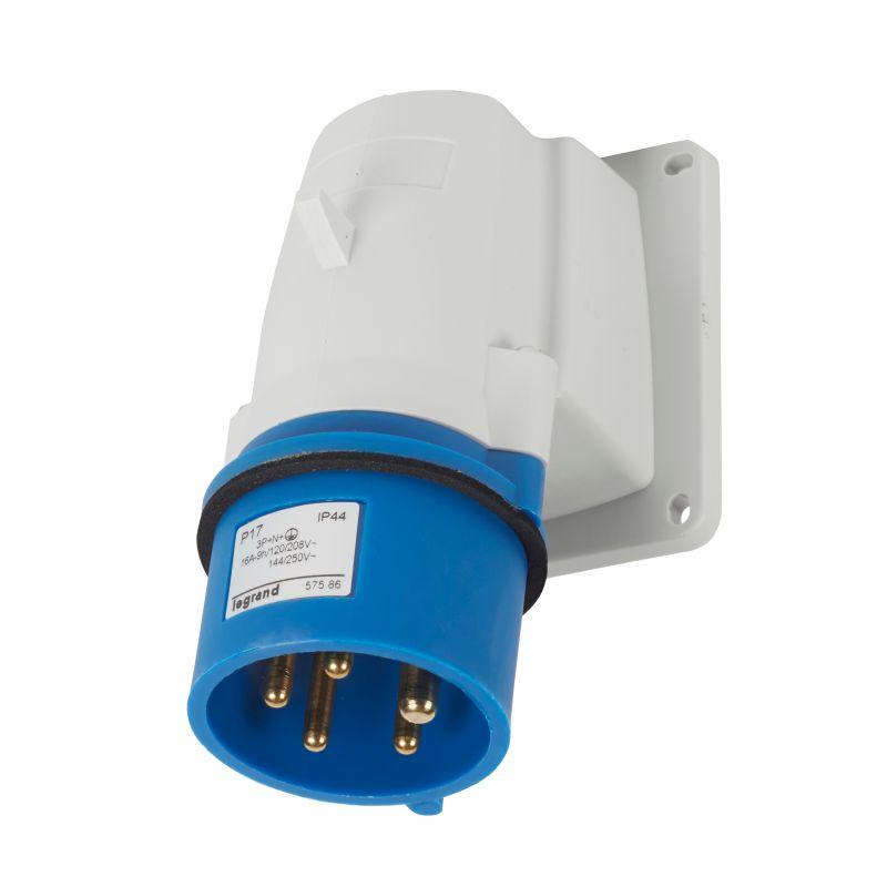 разъем 16а 250в 3p+n+e ip44 вил. стац. leg 057586 от BTSprom.by