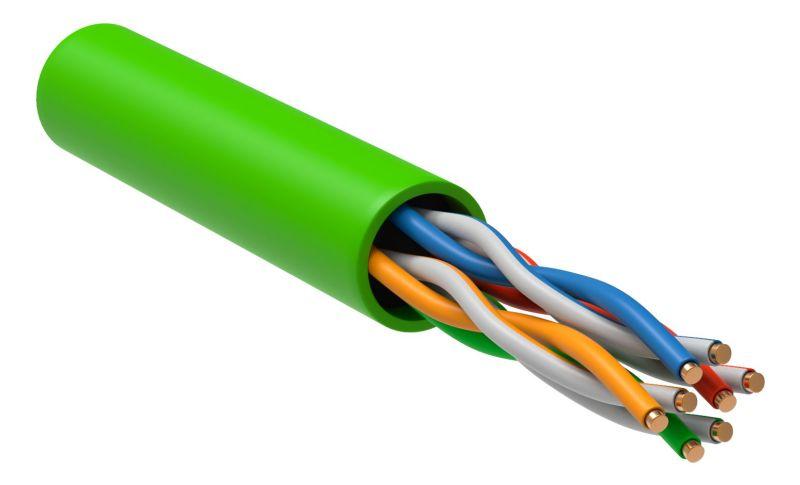 кабель витая пара u/utp кат.5e 4х2х24awg solid lszh нг(а)-hfltx зел. (305м) (м) itk lc1-c5e04-122 от BTSprom.by