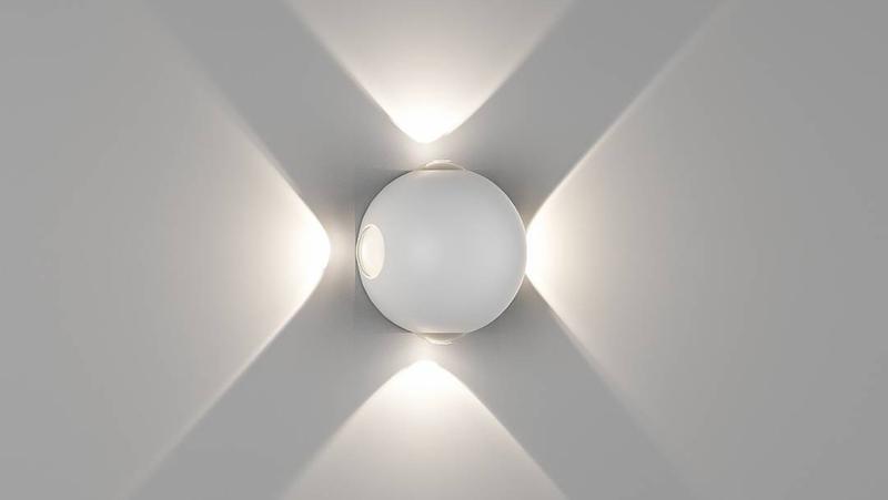 светильник настенный sfera-dbl gw-a161-4-4-wh-ww 4вт 3000к ip54 бел. designled 00-00003200 от BTSprom.by