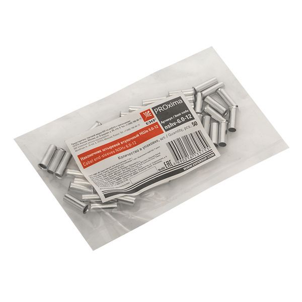  Наконечник штыревой втулочный НШв 6.0-12 (уп.50шт) PROxima EKF nshv-6.0-12 фото в каталоге от BTSprom.by