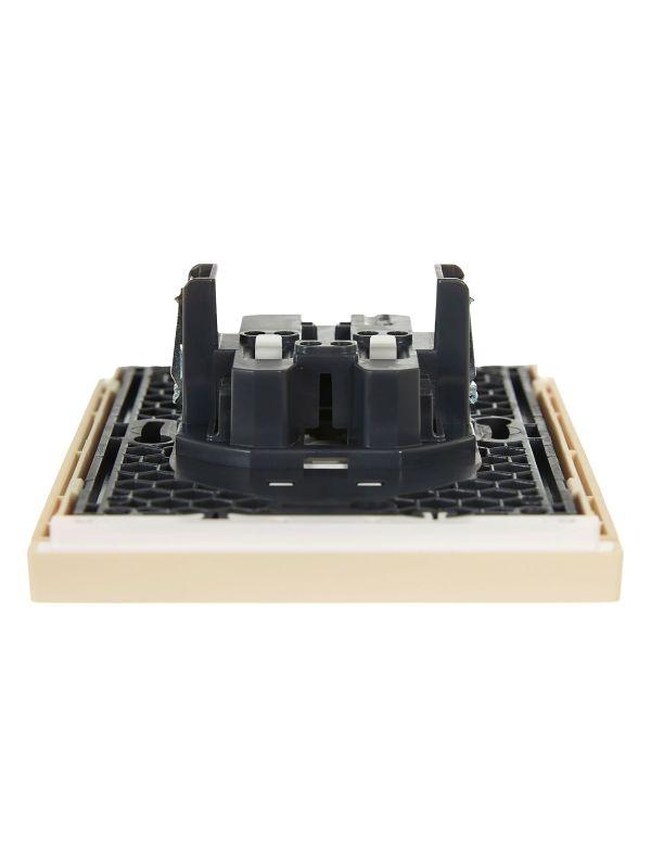  Розетка 2-м СП FORTE&PIANO FP426 10А без заземл. без защ. шторок безвинт. крепл. ваниль IEK FP-R20-10-1-K10 фото в каталоге от BTSprom.by