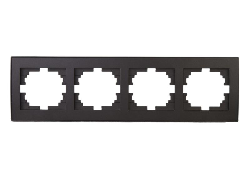 рамка 4-м rain горизонт. матов. черн. графит lezard 703-4141-149 от BTSprom.by рамка 4-м rain горизонт. матов. черн. графит lezard 703-4141-149 от BTSprom.by