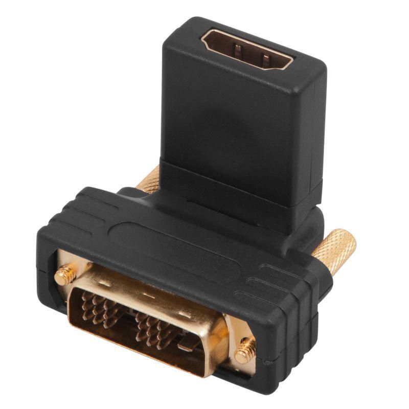 переходник штекер dvi-d - гнездо hdmi поворотный rexant 17-6812 от BTSprom.by