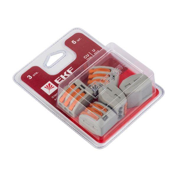 клемма строительно-монтажная смк 222-413 (блист.5шт) ekf plc-smk-413b от BTSprom.by