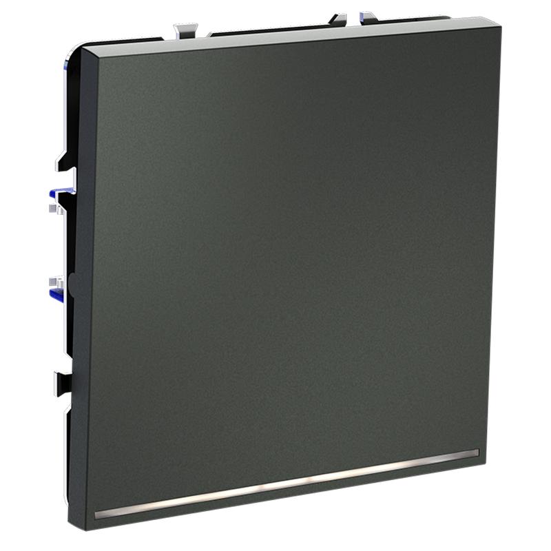  Выключатель 1-кл СП S70 10А с подсветкой механизм титан Voltum VLS010206 фото в каталоге от BTSprom.by