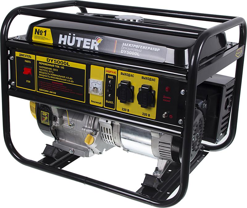 бензогенератор dy5000l 1ф 4000вт ручной стартер huter 64/1/5 от BTSprom.by