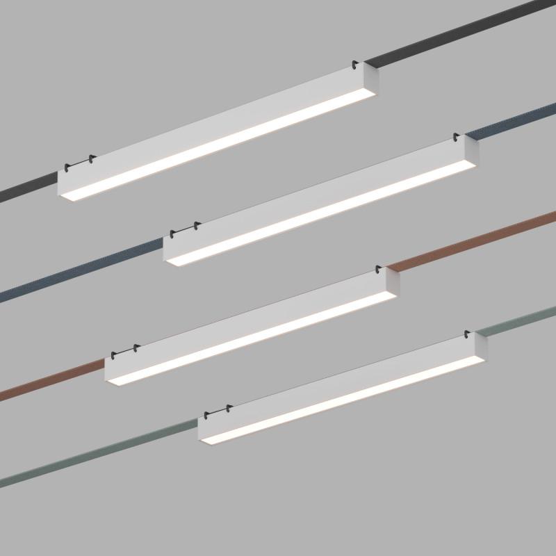  Светильник для трека-ремня Belty Linear 24Вт 4000К IP20 48В DC 642х40х45мм RA90 120град. со светодиодом алюм. бел. DENKIRS 723170 фото в каталоге от BTSprom.by