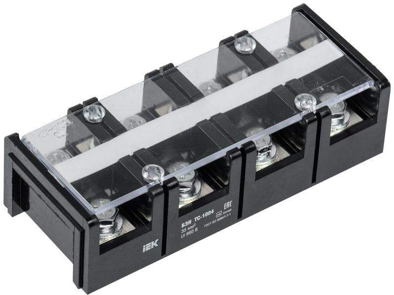 блок зажимов бзн тс-1004 35кв.мм 100a 4 пары iek yzn42-04-035-k02 от BTSprom.by
