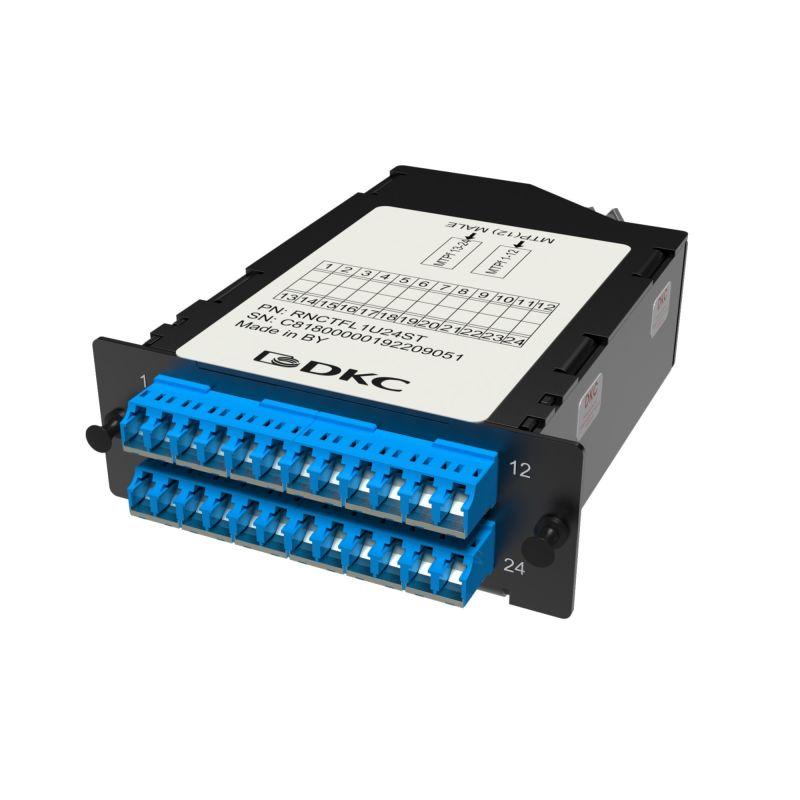 кассета претерминированная 24ов 09/125 os2 2xmtp(12)f/12xlc-upc duplex (с интегрированными шторками) 1 hu dkc rnctfl1u24st от BTSprom.by