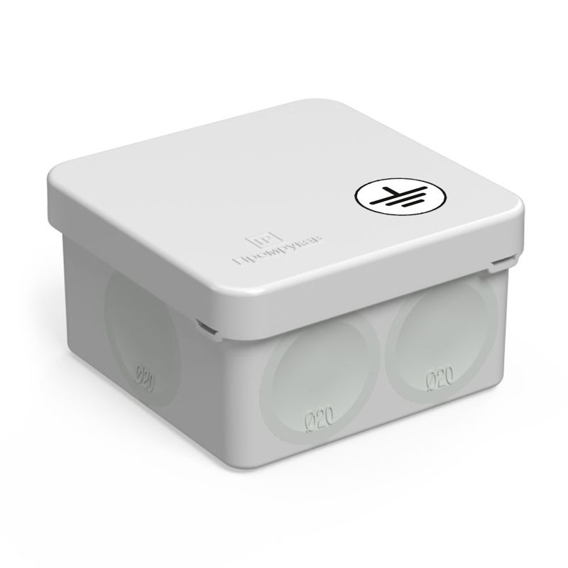 коробка уравнивания потенциалов оп 60-0200-у для прямого монтажа двухкомпонентн. безгалогенная (hf) 70х70х40 промрукав 60-0200-у от BTSprom.by