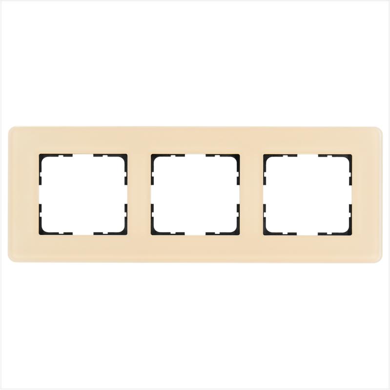 рамка 3-м g-glass закругленная стекло матов. тауп jasmart g1003gt-rm от BTSprom.by